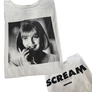Scream T Shirt Horror Film Size Small Dumbgood White Unisex Photo Tee‎ 5157